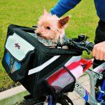 bolsa porta perro delantera bicicleta